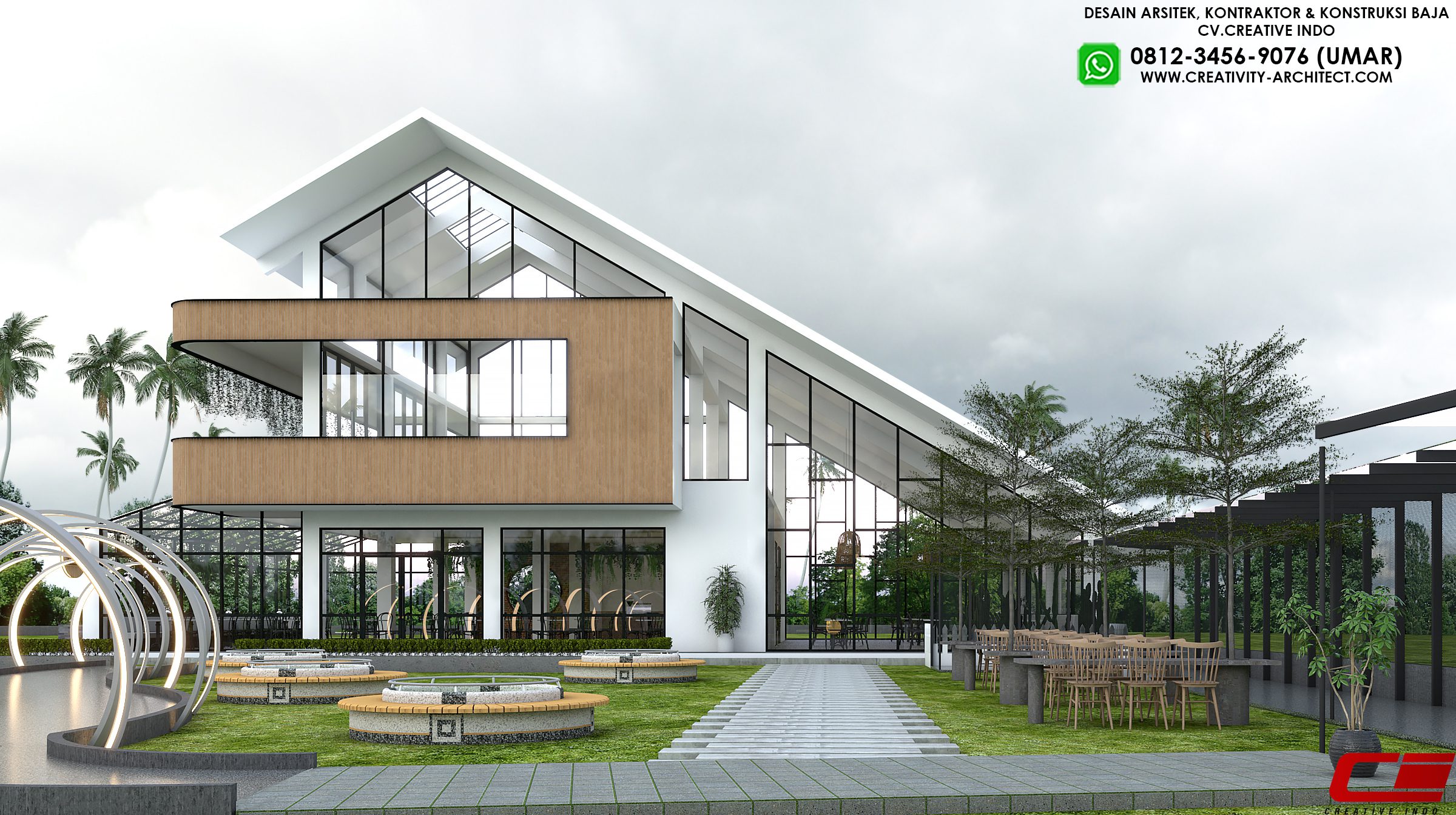 Jasa arsitek desain cafe / restoran