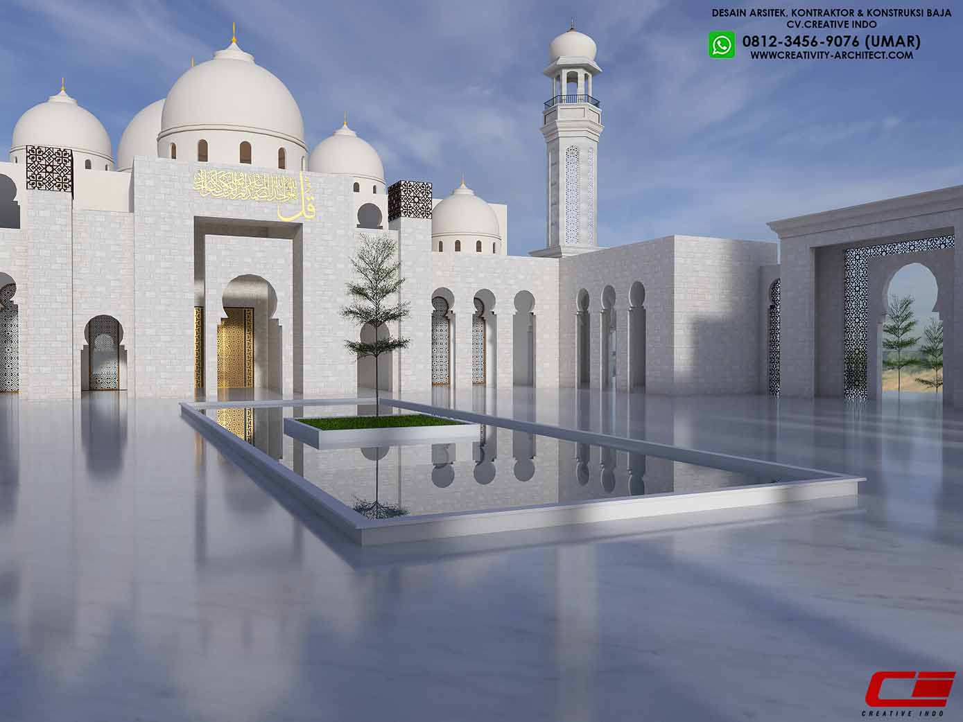 Jasa Arsitek Desain Masjid Modern / Klasik