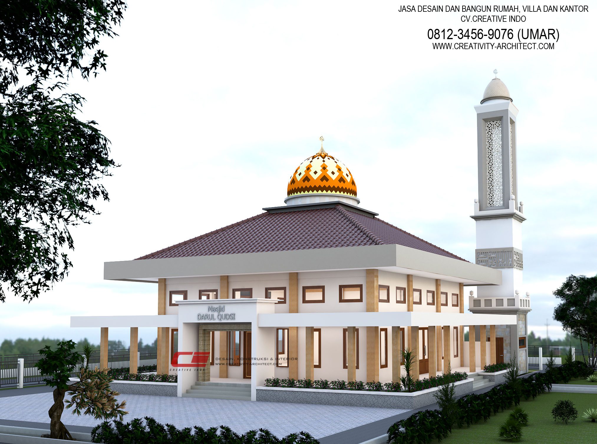 Jasa Arsitek Desain Masjid Modern / Klasik