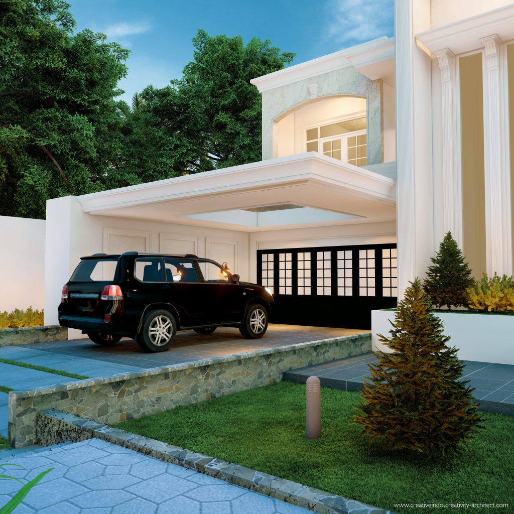 Jasa desain gambar arsitek rumah mewah modern klasik dari Creative Indo Arsitek.