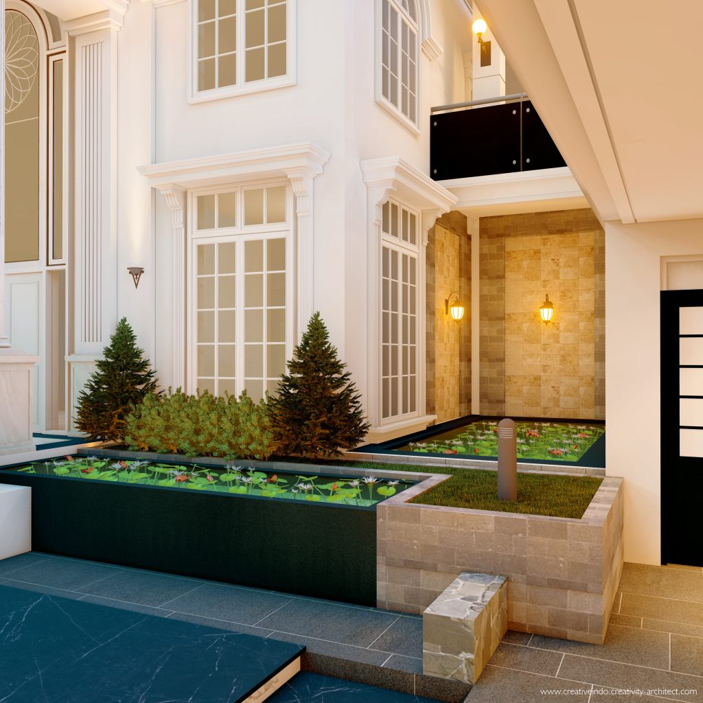 Jasa desain gambar arsitek rumah mewah modern klasik dari Creative Indo Arsitek.