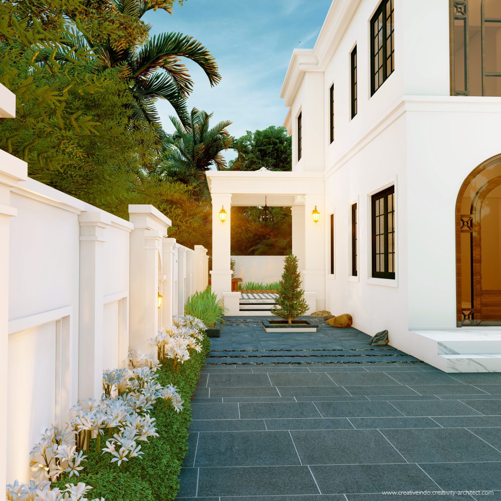 Jasa desain gambar arsitek rumah mewah modern klasik dari Creative Indo Arsitek.