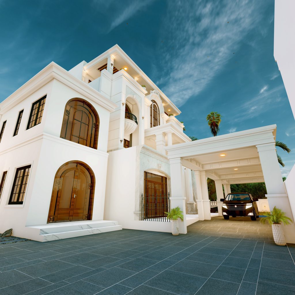 Jasa desain gambar arsitek rumah mewah modern klasik dari Creative Indo Arsitek.