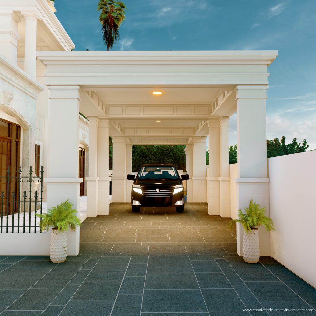 Jasa desain gambar arsitek rumah mewah modern klasik dari Creative Indo Arsitek.