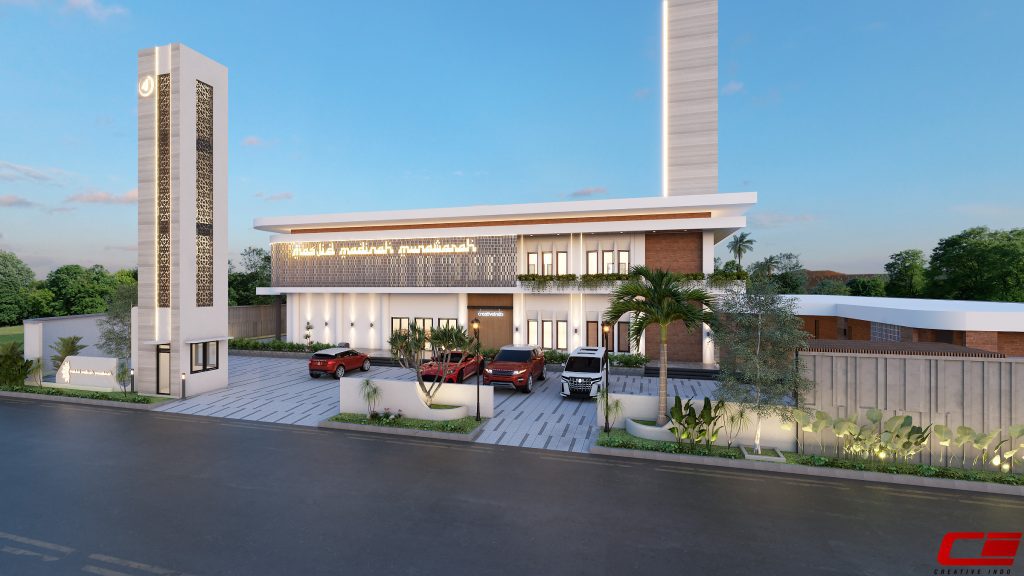 Desain Masjid Modern Indonesia oleh Mr. Umar, arsitek dari Creative Indo.