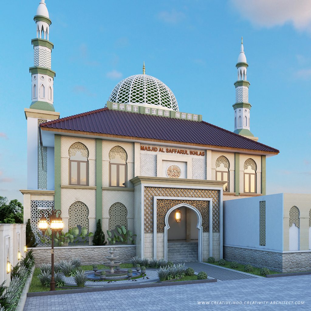 Desain Masjid Modern oleh Mr. Umar dari Jasa Arsitek Profesional Creative Indo.