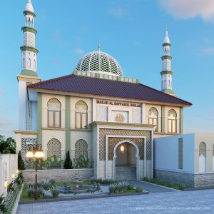 Desain Masjid Modern oleh Mr. Umar dari Jasa Arsitek Profesional Creative Indo.