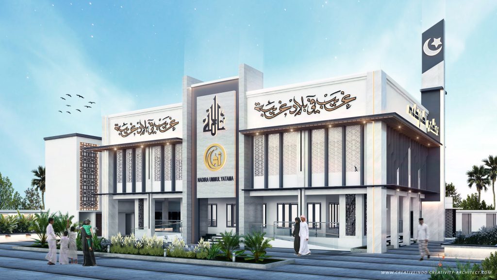 Desain Masjid Modern oleh Mr. Umar dari Jasa Arsitek Profesional Creative Indo.