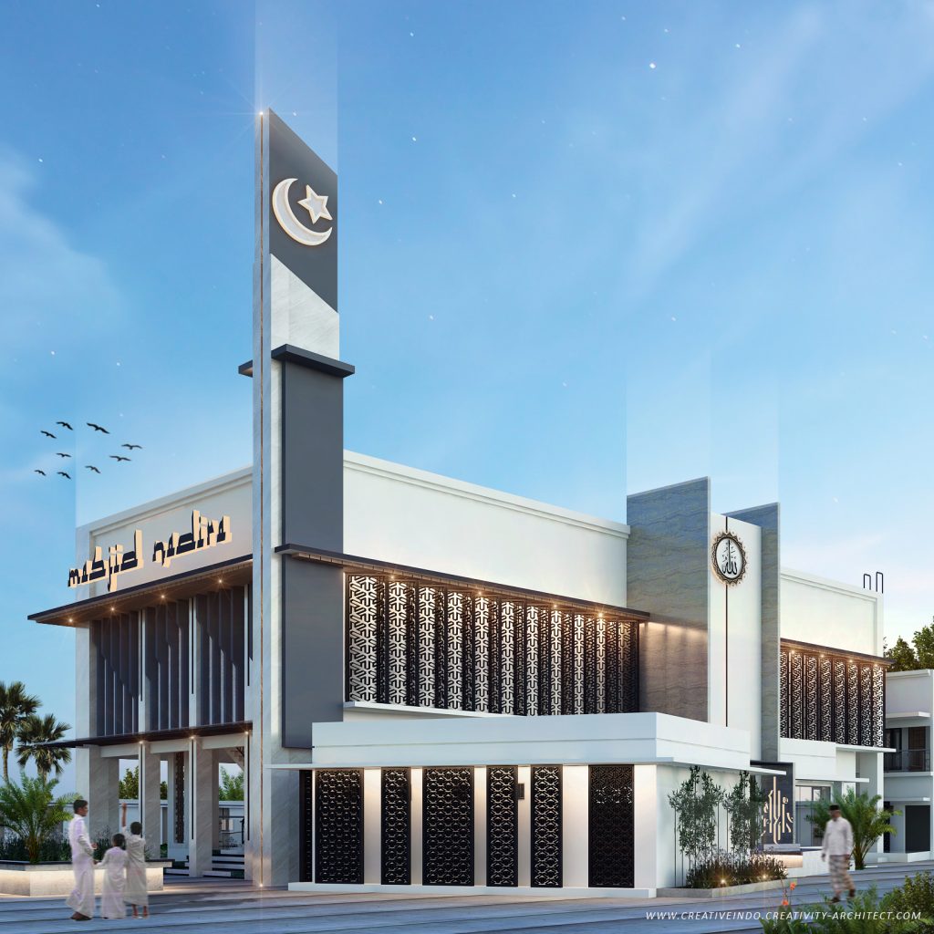 Desain Masjid Modern oleh Mr. Umar dari Jasa Arsitek Profesional Creative Indo.