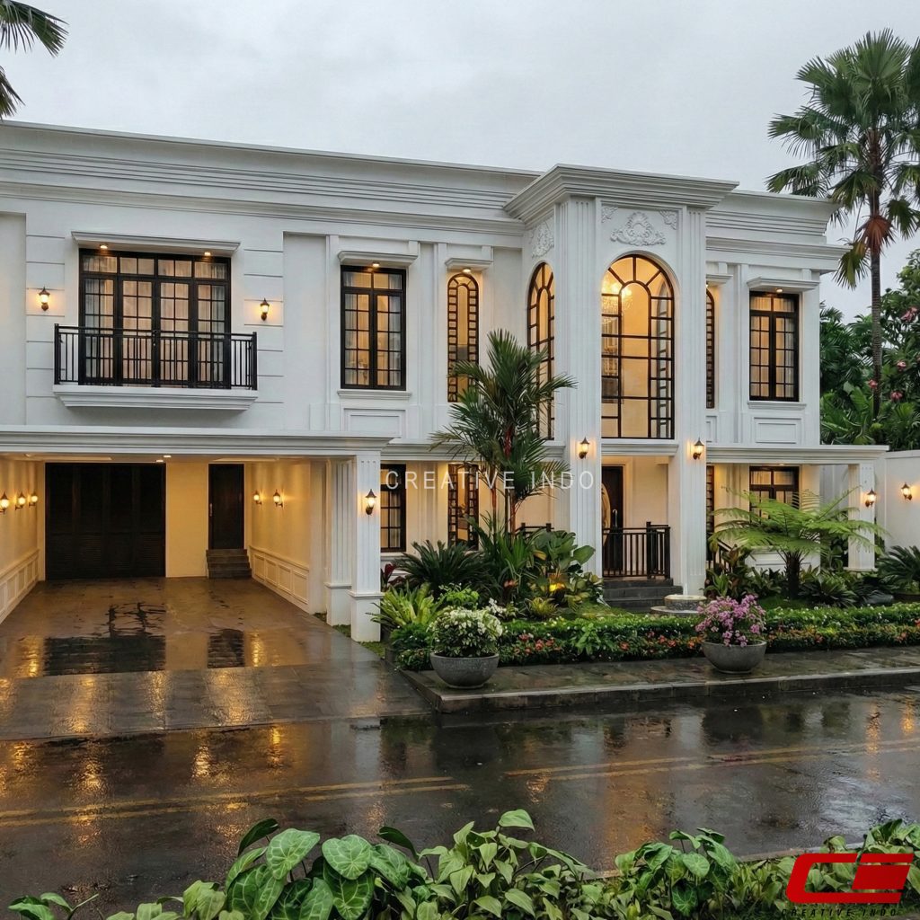 Desain Rumah Klasik Modern 2 Lantai 0010 oleh CV Creative Indo Arsitek