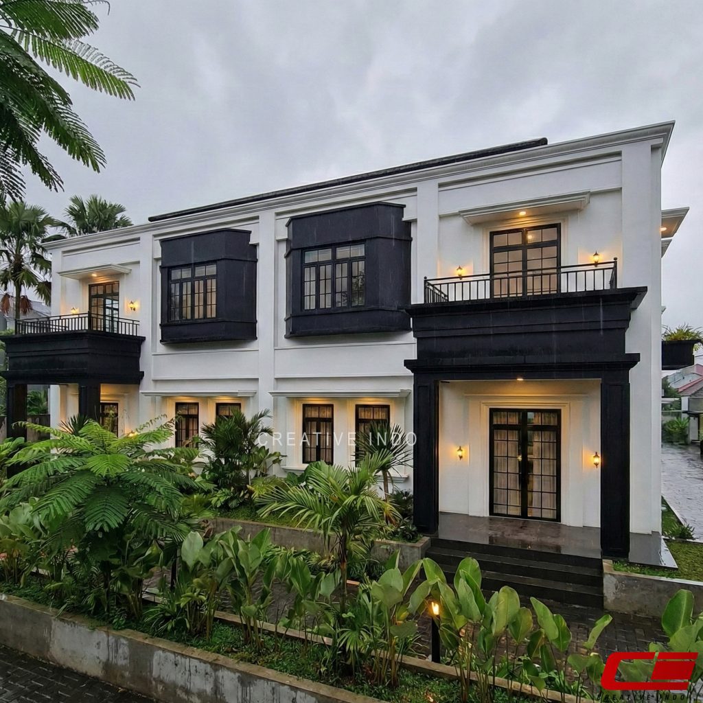 Desain Rumah Klasik Modern 2 Lantai 0020 oleh CV Creative Indo Arsitek