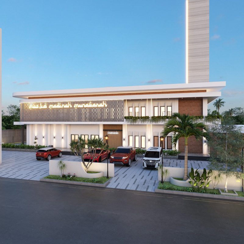 Desain Masjid Modern Indonesia oleh Mr. Umar, arsitek dari Creative Indo.
