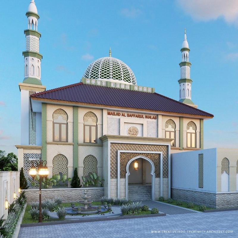Desain Masjid Modern oleh Mr. Umar dari Jasa Arsitek Profesional Creative Indo.