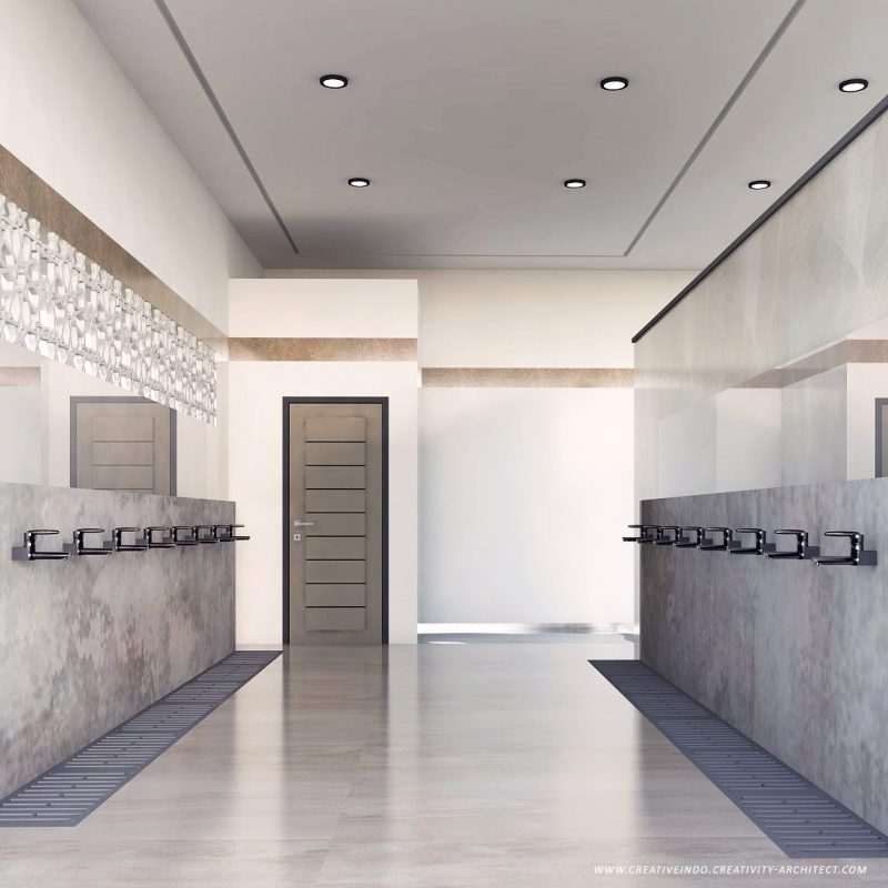 Desain Tempat Wudhu Masjid Modern oleh Mr. Umar dari Jasa Arsitek Profesional Creative Indo.